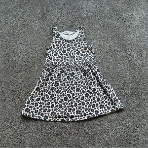 H&M Toddler Girl Tan/Black/Brown Cheetah Print Dress, Size 3T (3-4 Years)